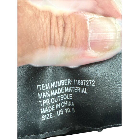 Torrid Mens Black Mid-Calf Boots Size 10.5 Lace-Up & Zip Closure SKU 7040 - Picture 10 of 10